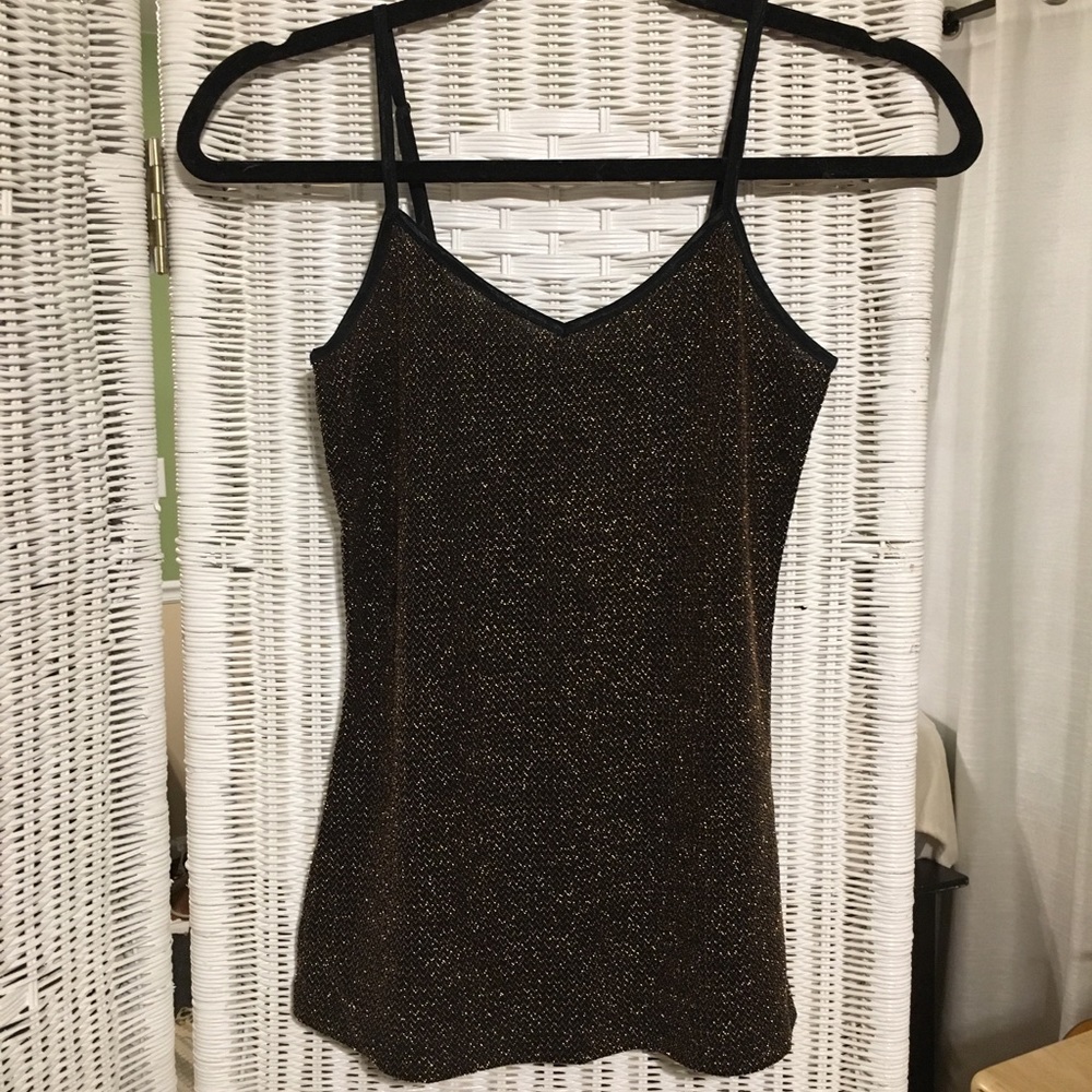 Sparkly Black Fashion Tank